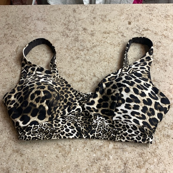 NWOT Sea Level Swim Animal Print Triangle Bikini Top Size 8 - Picture 4 of 9